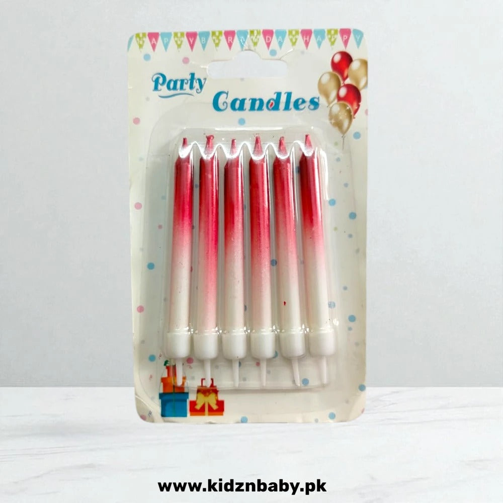 Red Colorful birthday Candles