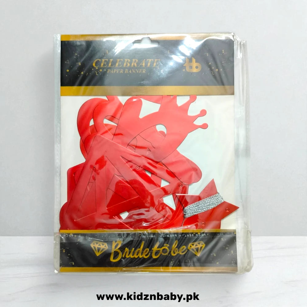 Red Bride To be letter Balloon