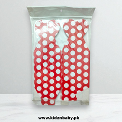 Red polka dot goody boxes pack of 10 for parties