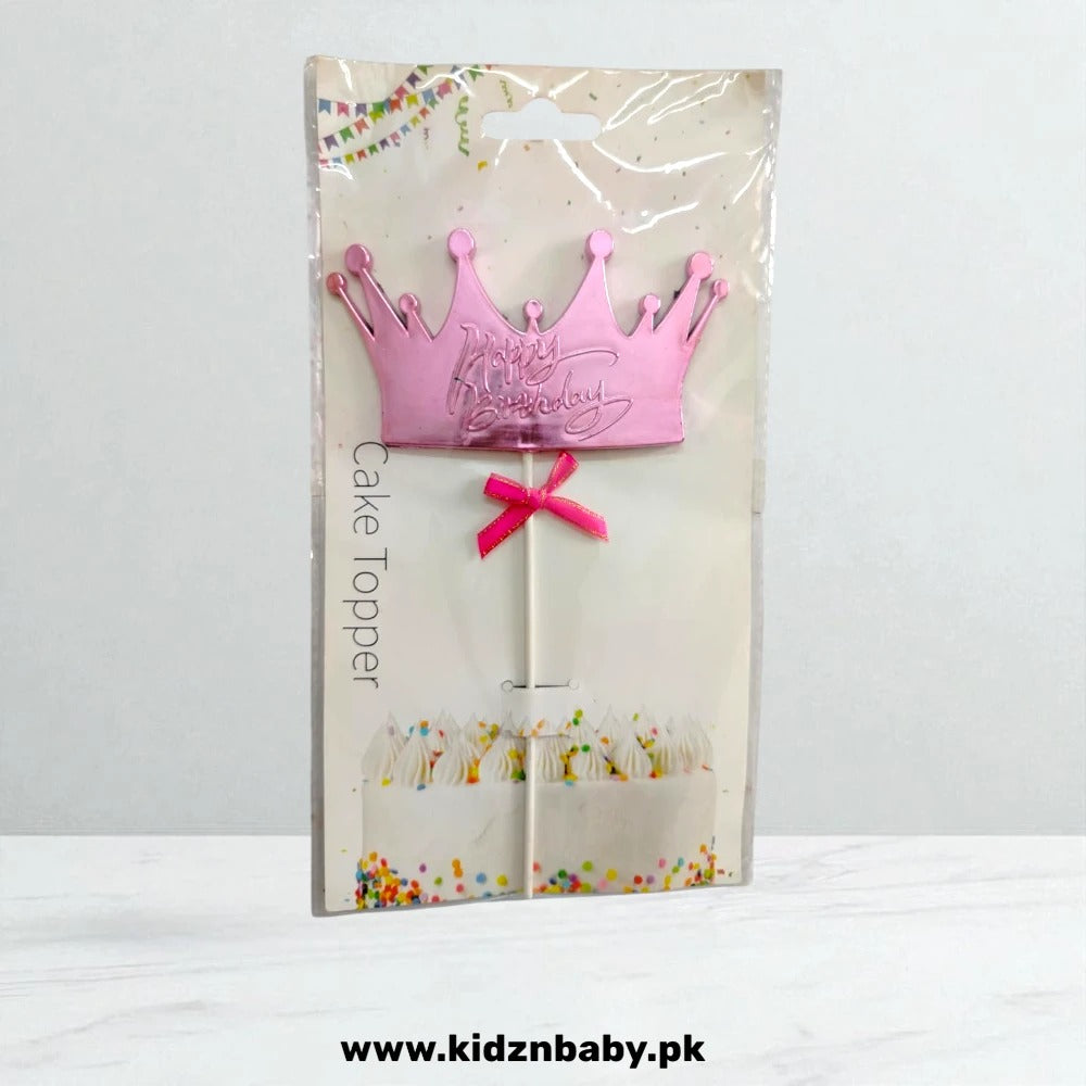 Royal themed Happy Birthday cake topper for girls and boys