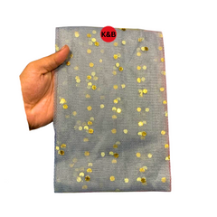 Silver Dotted curtain for parties