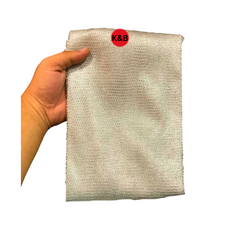 Silver plain net curtain for baby showers