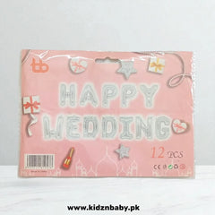 Silver Wedding foil balloons