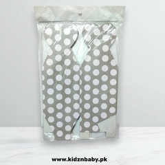 Silver polka dot goody boxes pack of 10 for birthdays