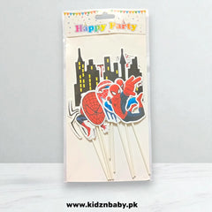 Spiderman theme cake topper set for birthdays parties