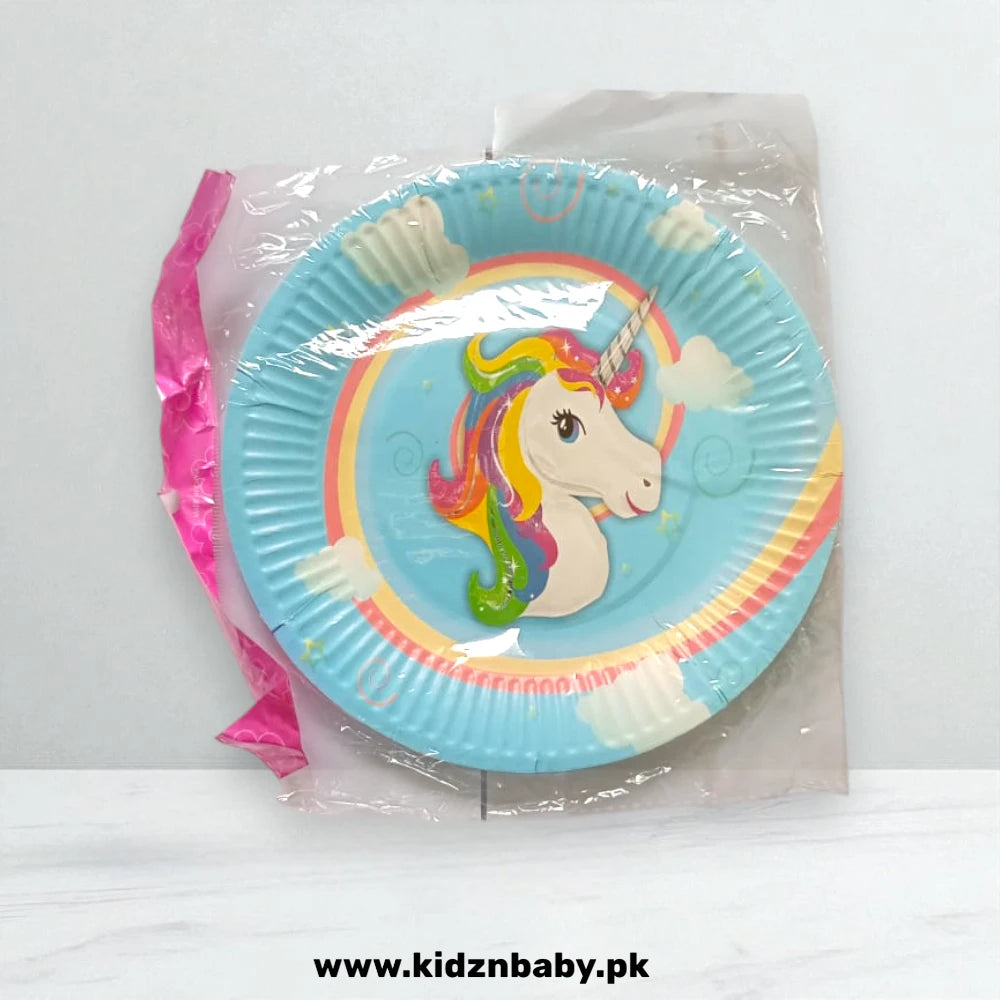 Unicorn Party Plates Pack of 10 | Magical Birthday Tableware for Girls