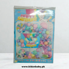 Unicorn theme combo decoration set balloons backdrop birthday party Pakistan