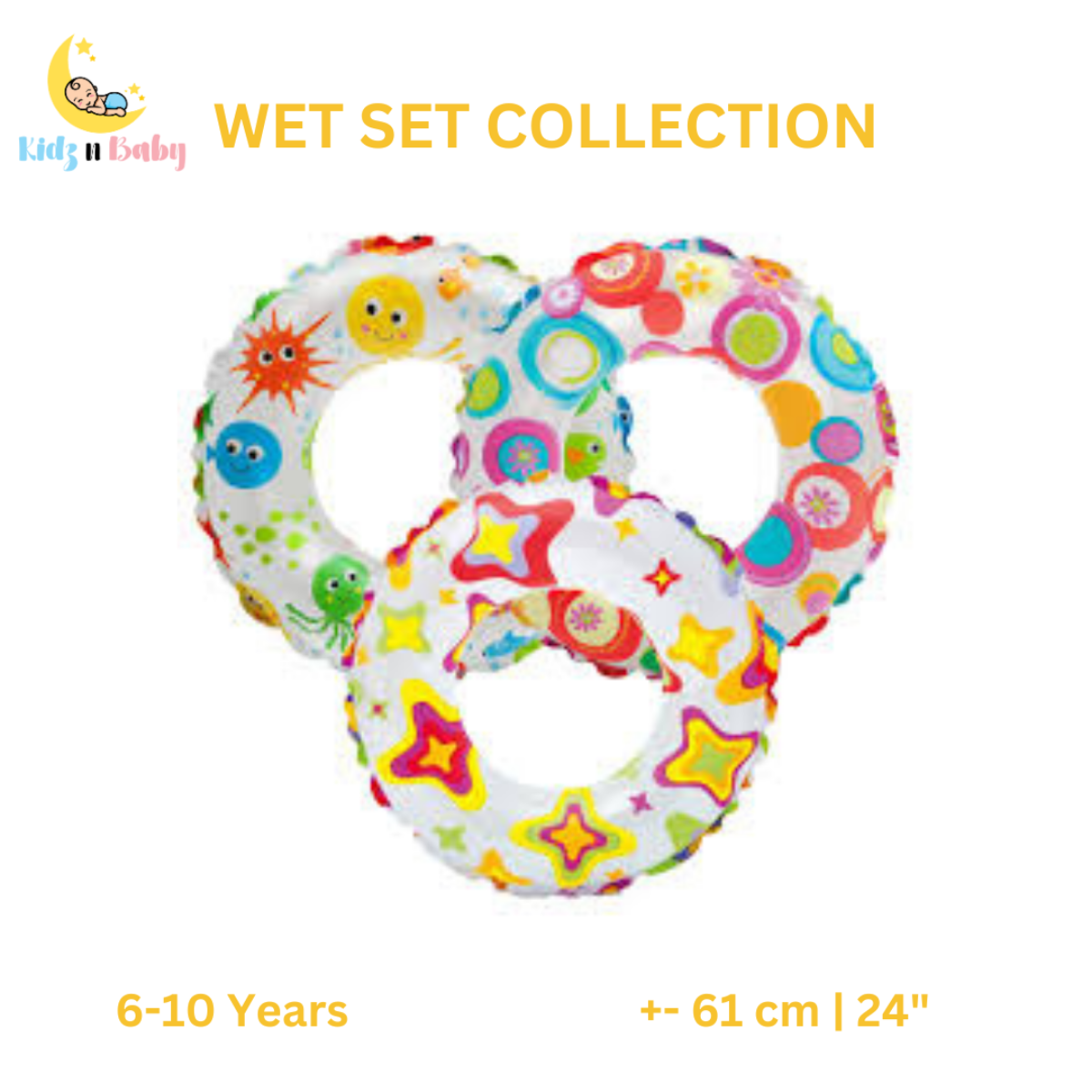 Lively Print Swim Rings 20'' (51cm) - KidzNBaby