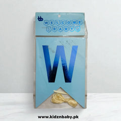 Welcome Baby wall hanging banner for baby shower and newborn party decoration in Pakistan