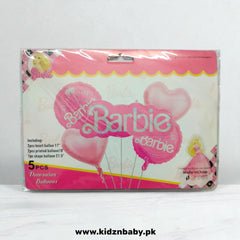 Barbie Birthday Theme Party Combo Set - 5 Pcs