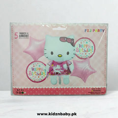 Hello Kitty Birthday Theme Party Combo Set - 5 Pcs
