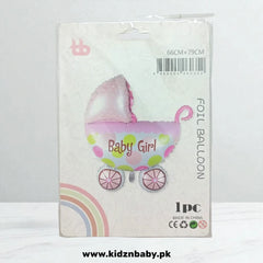 Stroller For Baby Girl Foil Balloon - Perfect for Birthday Decorations