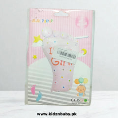 Baby Girl Foot Foil Balloon - Perfect for Birthday Decorations