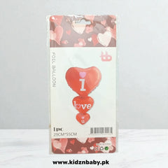 I Love You Foil Balloon - Perfect for Birthday Decorations