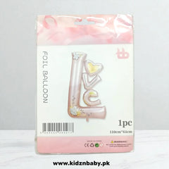 LOVE Foil Balloon - Perfect for Birthday Decorations