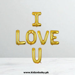 I Love You Foil Letter Collection