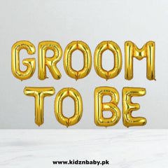 Groom to Be Gold Foil Letter Collection