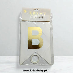 Bride To Be Banner - Elegant Bridal Shower Decoration