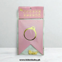 Happy Engagement Banner - Elegant Gold Foil Letter Banner for Engagement Party, Bridal Shower &