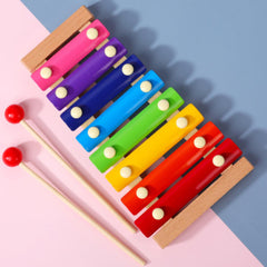 Wooden xylophone musical toy for toddlers
