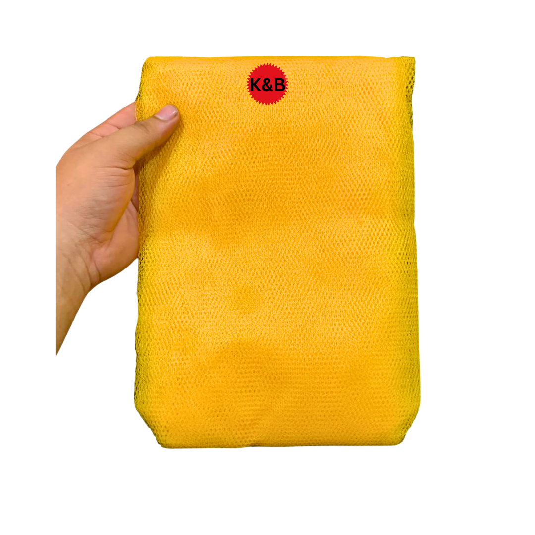 Yellow plain net curtain for parties