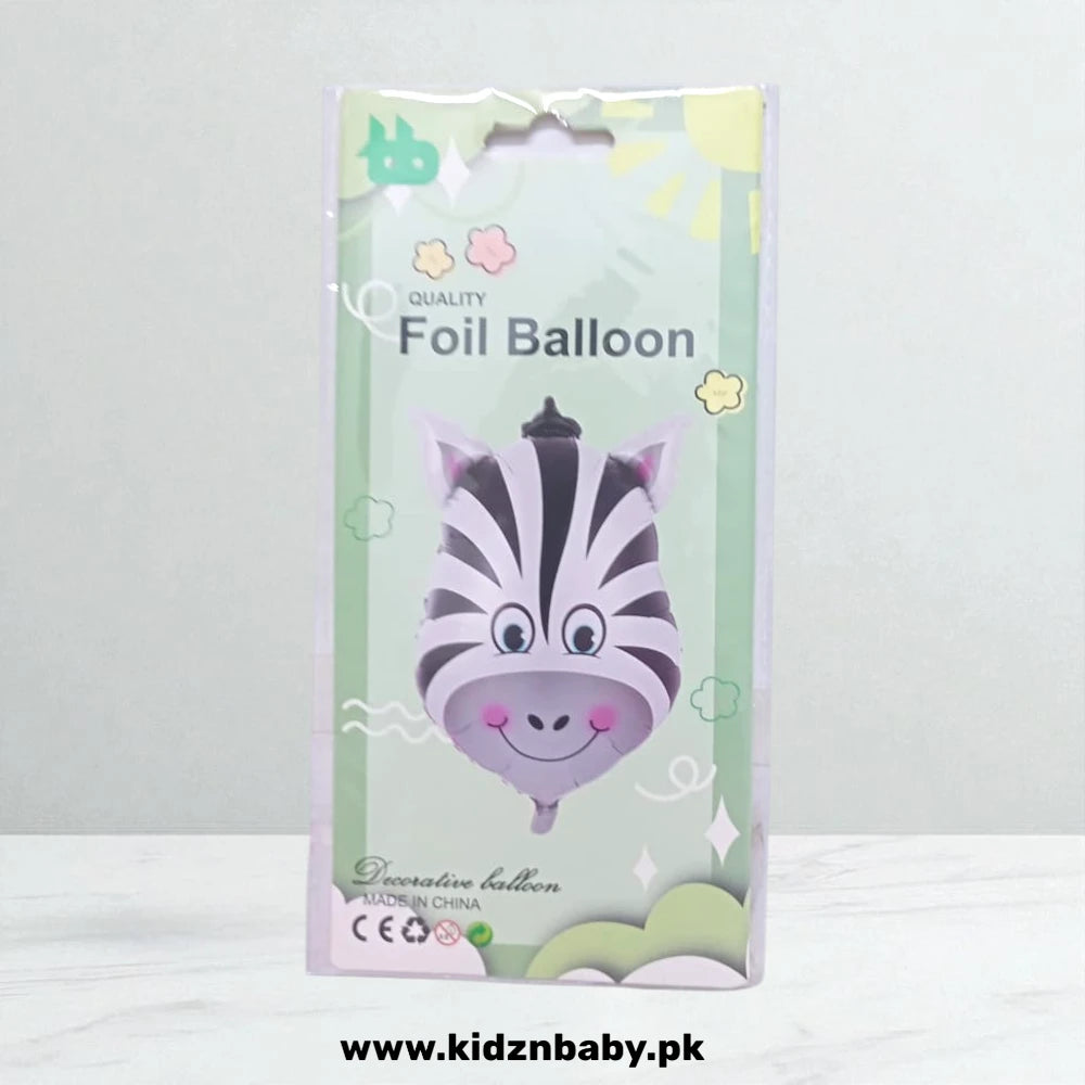 Zebra Foil Balloon 18 Inch – Safari Birthday Party Pakistan