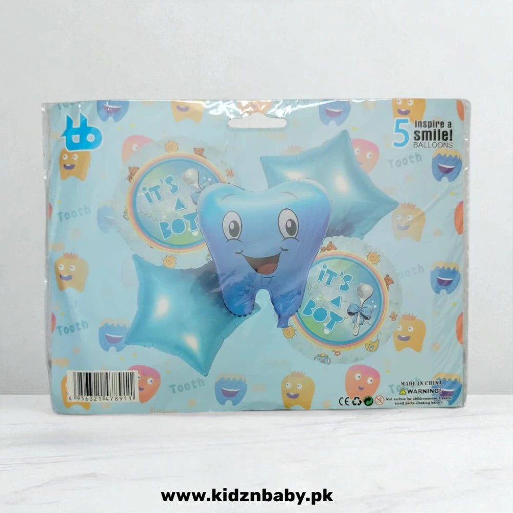 Buy baby boy tooth theme foil balloons online Kidz N Baby
