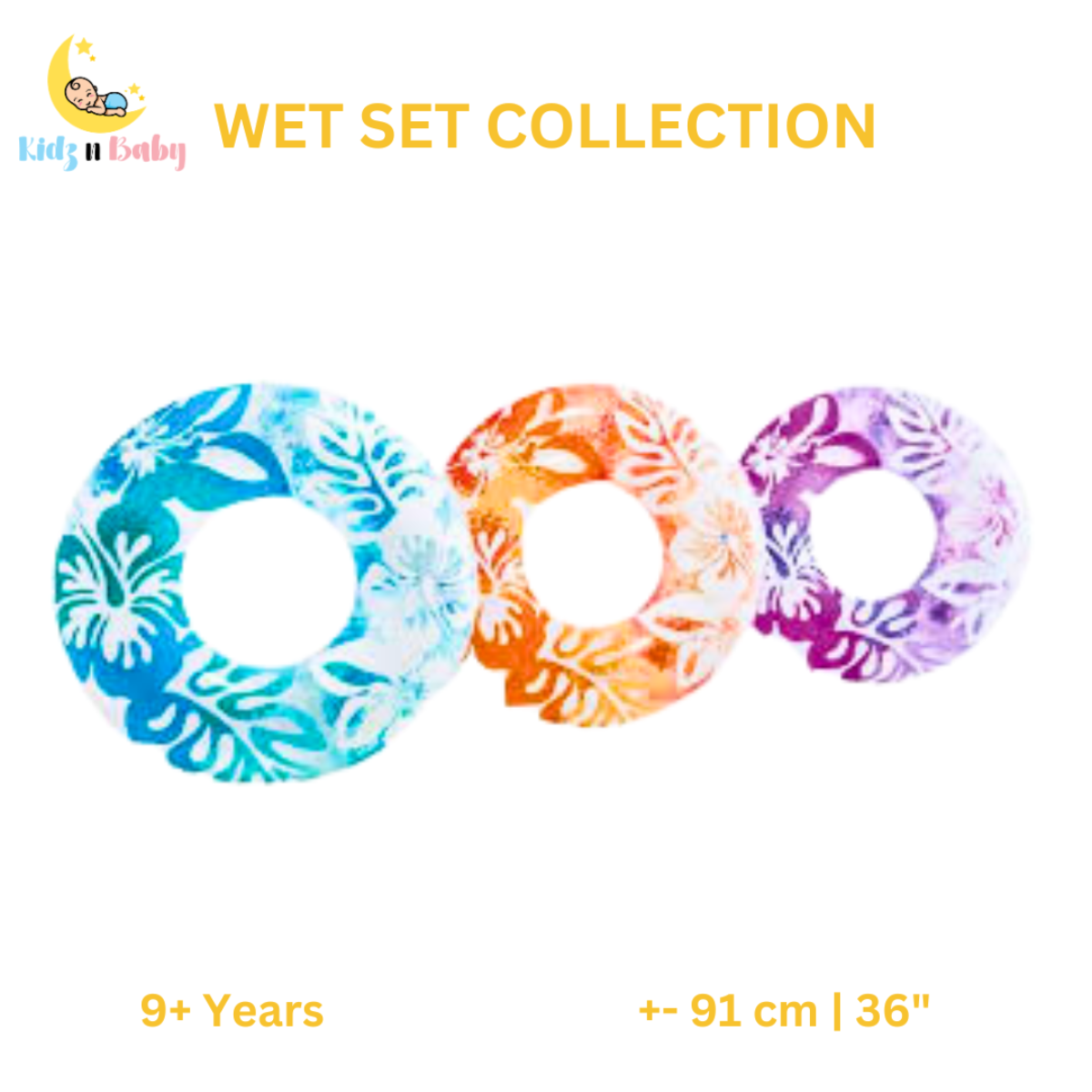 Clear 36" Swim Tube – Kids & Adults - KidzNBaby