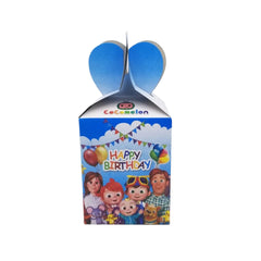 Cocomelon Theme Goody Boxes - Pack of 10 for Birthday Party Favor & Decoration