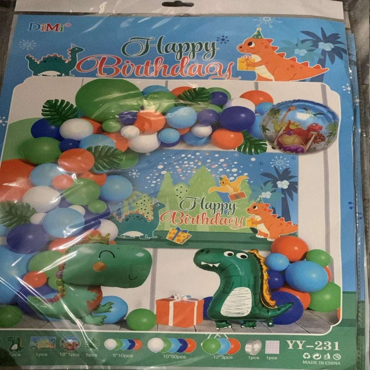 Dinosaur Theme Birthday Decoration Set - Dino Party Decor