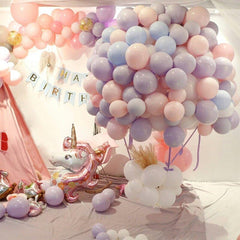 Macron Pastel Latex Balloons for Parties - KidzNBaby