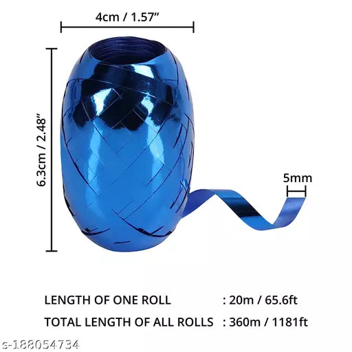 Premium Ribbon Decoration Pack (Set of 6) - Perfect for Party & Event Decor - KidzNBaby