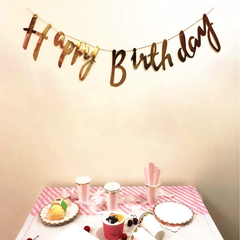 Elegant Birthday Banner Decoration for Boys and Girls Parties