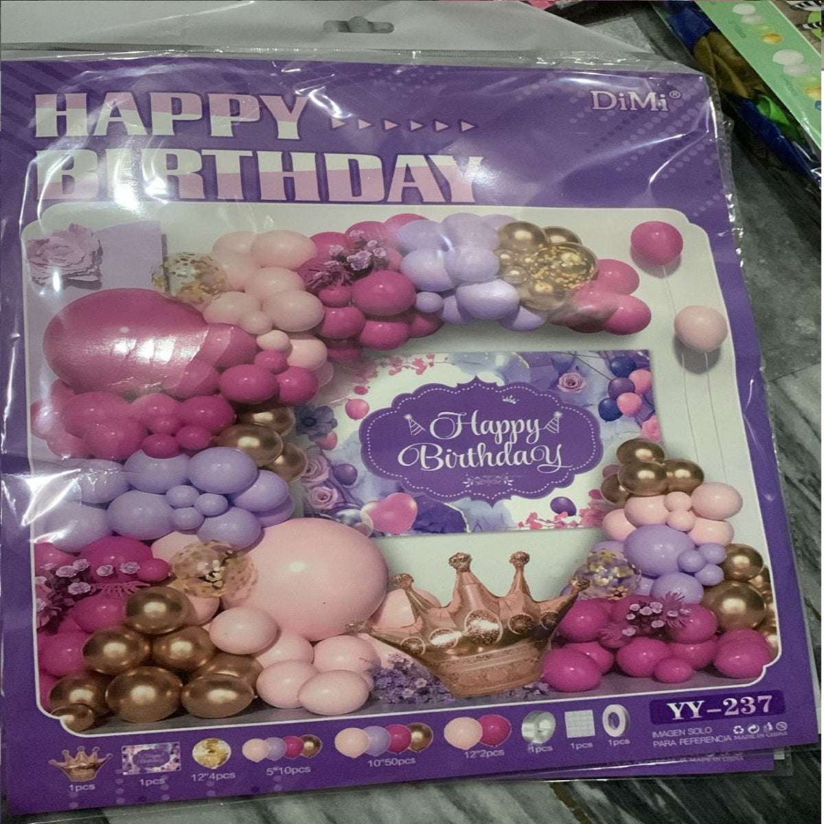 Happy Birthday Multicolor Theme Decoration Set - Party Decor