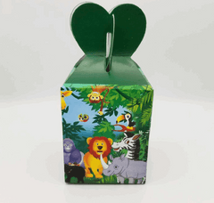 Pack of 10 Jungle Safari Theme Goody Boxes for birthday party favors