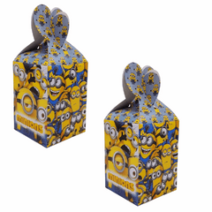 Pack of 10 Minion Theme Goody Boxes for birthday party favors