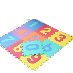Numbers Puzzle Foam Floor Mat - Educational Play Mat for Kids - KidzNBaby
