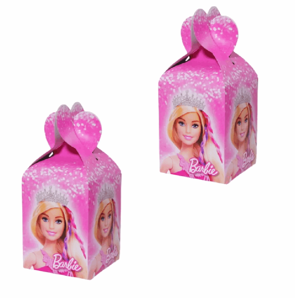 Pack of 10 Princess Barbie Theme Goody Boxes for birthday party favors