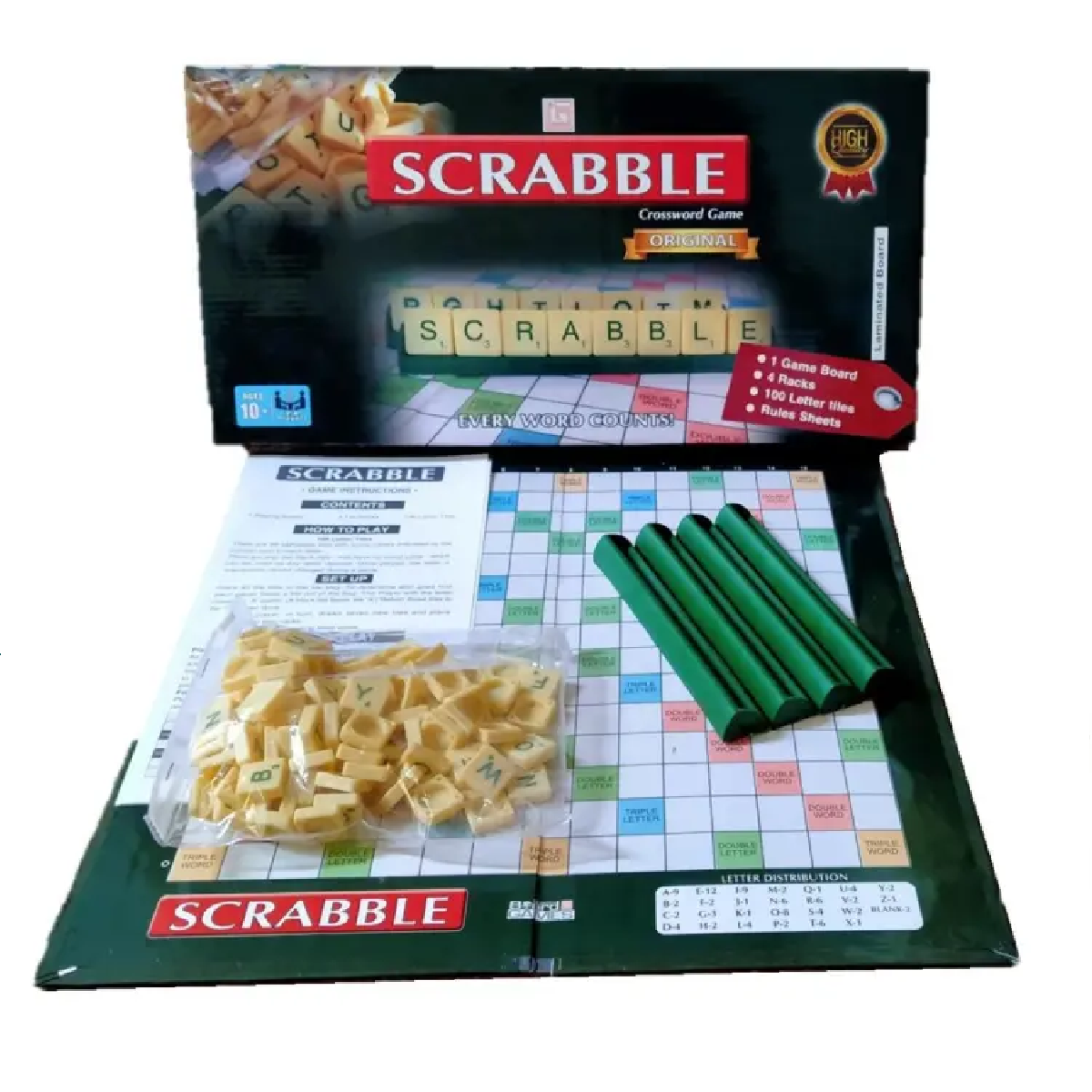 Scrabble Crossword Board Game - KidzNBaby