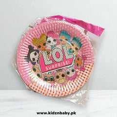 LOL Party Plates Pack of 10 | Fun Birthday Tableware for Girls