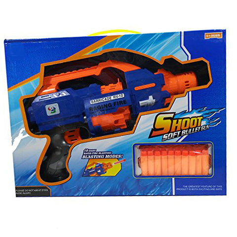 10 Dart Rapid Fire Nerf Gun - Toy Gun for Kids in Pakistan