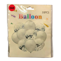 Confetti Latex Mix Balloons - 10 Pieces