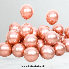 20 Pieces Metallic Chrome Balloons