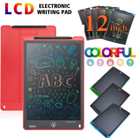 12 Inch LCD Rainbow Writing Tablet for Kids - Electronic Drawing Board