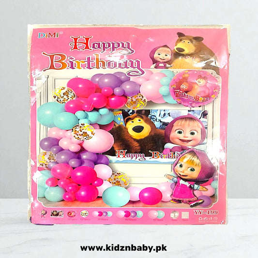 Masha and the Bear Theme Combo Decoration Set