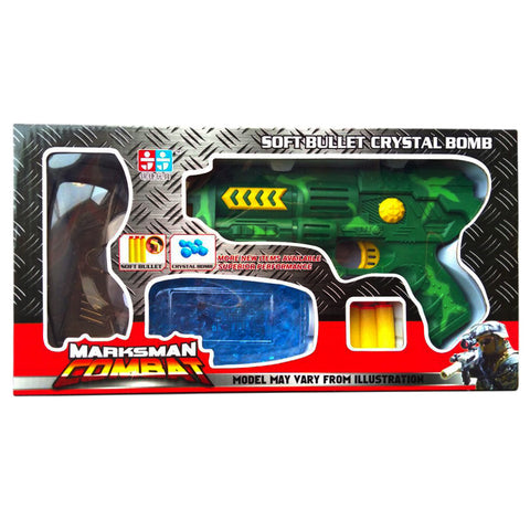 2 In 1 Water And Dart Gun with Army Print