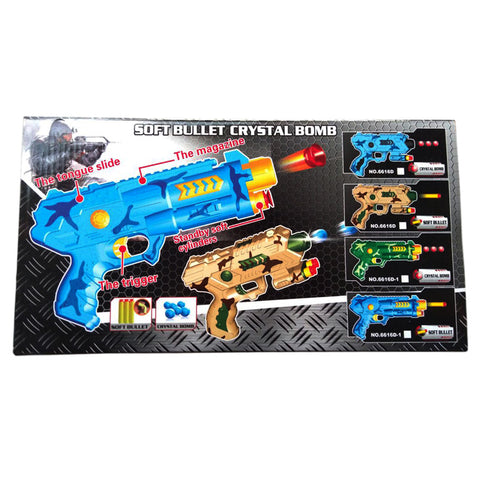 2 In 1 Water And Dart Gun Navy Print for Kids Outdoor Play