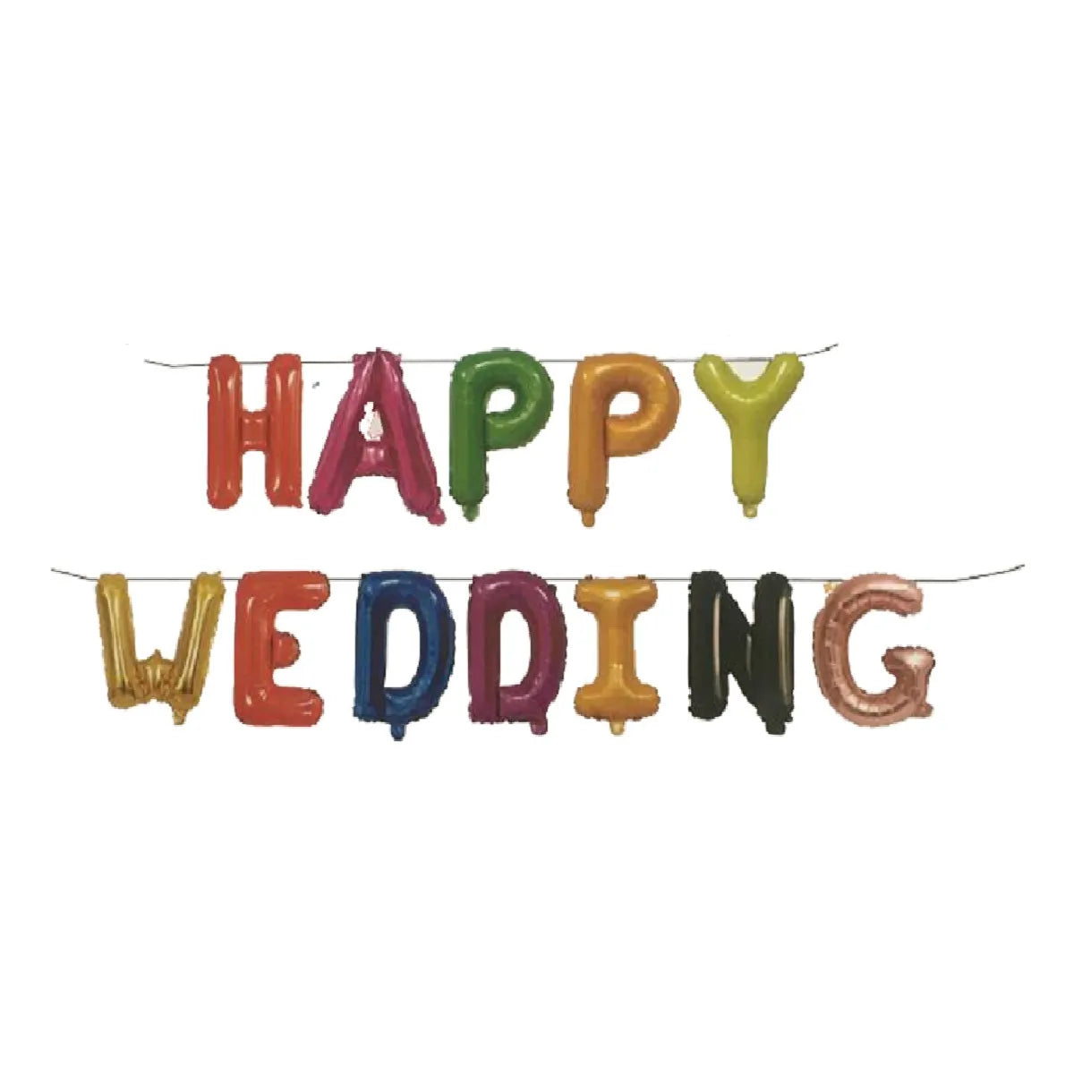 Happy Wedding Foil Balloon 16 Inches - Perfect Wedding Decorations