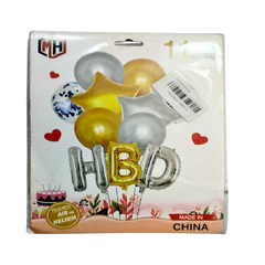 Happy Birthday Alphabet Foil Balloons Set