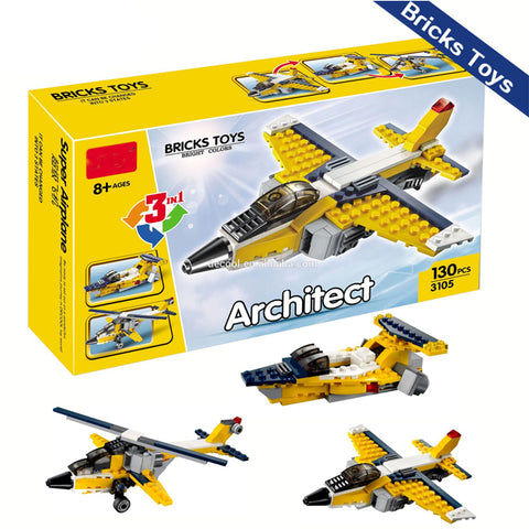 3 in 1 Architect Sports Building Blocks for Kids - Durable and Creative